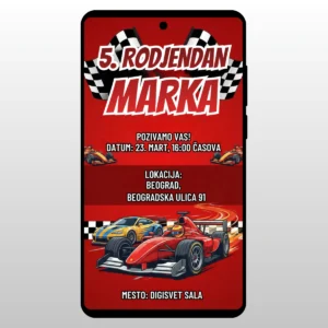 Formula 1 bolid na stazi