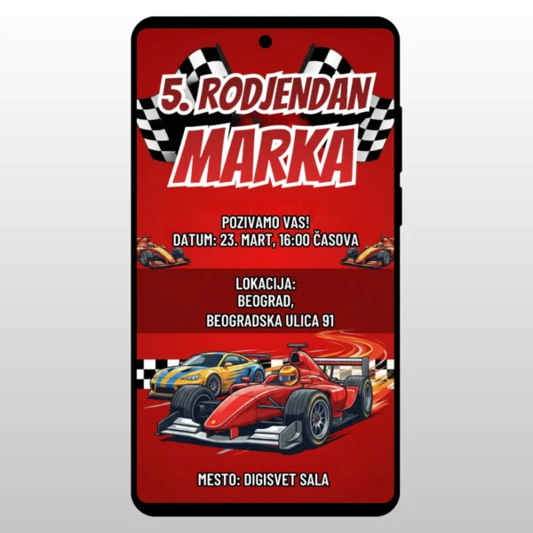 Formula 1 bolid na stazi