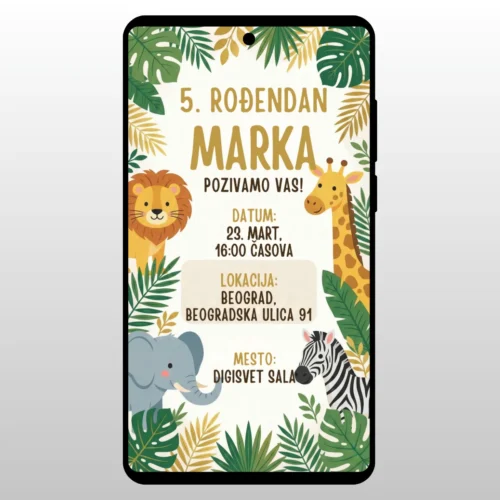 Lav, slon i zebra crtani