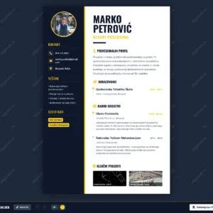 cvbuilder CV šablon