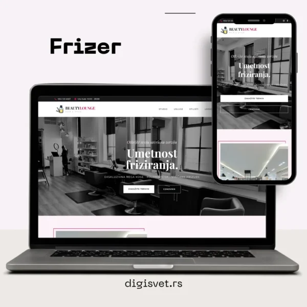 HTML Sajt za Frizerski Salon – Moderan Beauty Template