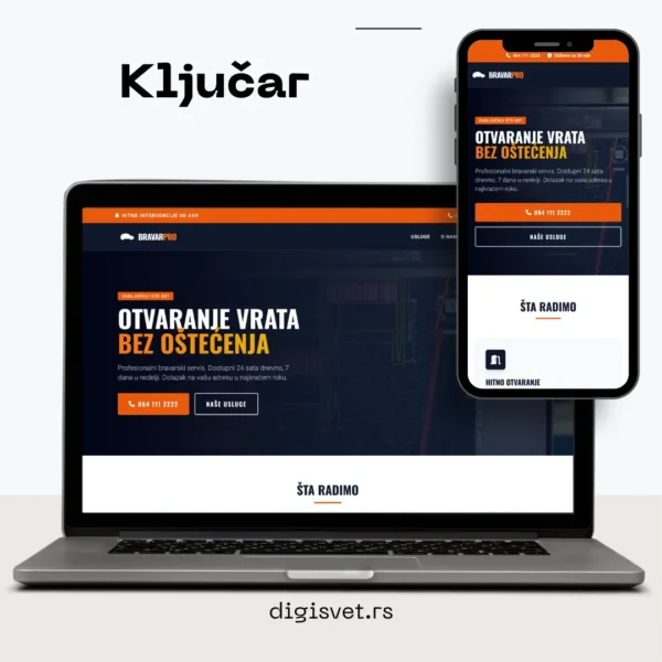 kljucar HTML Sajt za Ključara – Hitne Intervencije
