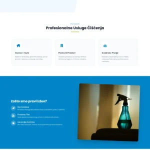HTML Sajt za Agenciju za Čišćenje – Profesionalni Template