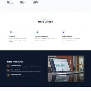 HTML Sajt za Knjigovodstvenu Agenciju – Profesionalan