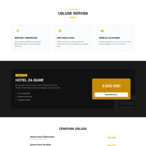 HTML Sajt za Vulkanizera – Auto Servis Template