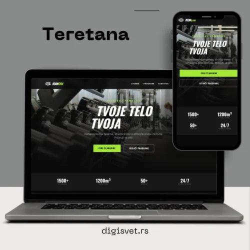 teretana HTML Sajt za Teretanu – Moderan Fitness Template